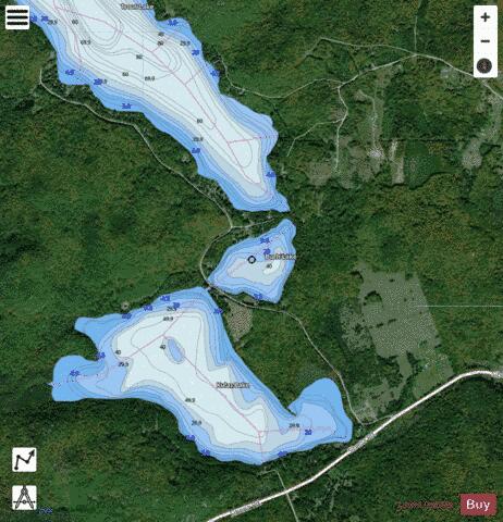 Buch Lake depth contour Map - i-Boating App - Satellite
