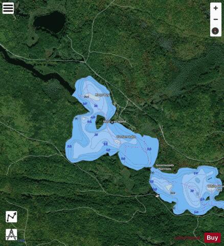 Curriers Lake depth contour Map - i-Boating App - Satellite