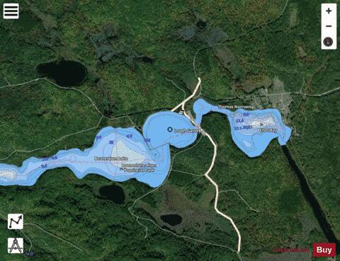 Lough Garvey depth contour Map - i-Boating App - Satellite