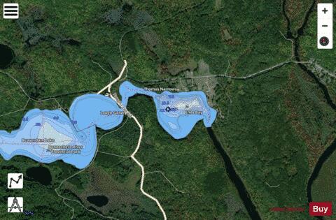 Enos Bay depth contour Map - i-Boating App - Satellite
