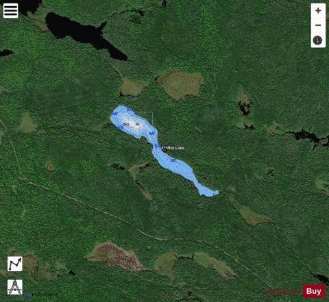 Moffat Lake depth contour Map - i-Boating App - Satellite