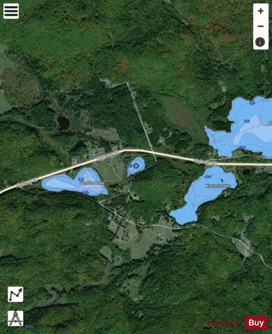 Mishap Lake depth contour Map - i-Boating App - Satellite