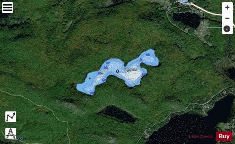 Gun Lake depth contour Map - i-Boating App - Satellite