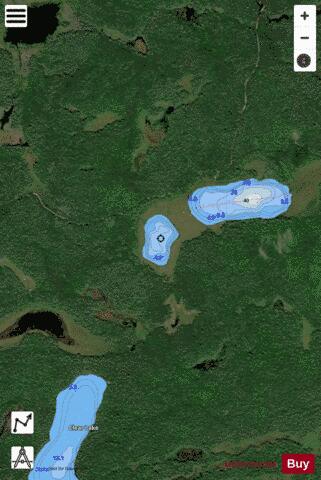 Chain Of Lakes 2 depth contour Map - i-Boating App - Satellite