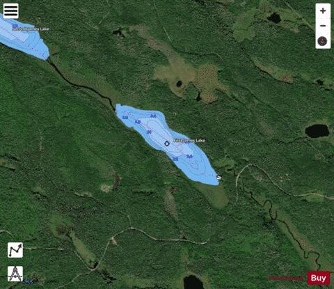 First James Lake depth contour Map - i-Boating App - Satellite