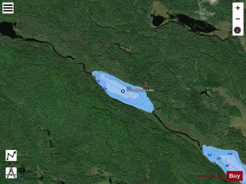 James Lakes depth contour Map - i-Boating App - Satellite