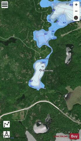 Gilbank Lake depth contour Map - i-Boating App - Satellite
