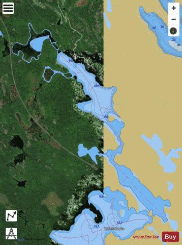 Cassidy Lake depth contour Map - i-Boating App - Satellite
