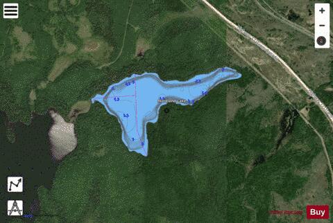 Nordland Lake depth contour Map - i-Boating App - Satellite
