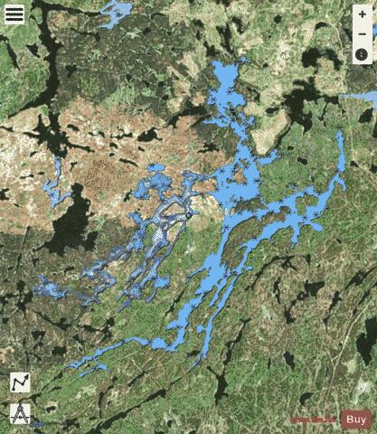 Kashishibog Lake depth contour Map - i-Boating App - Satellite