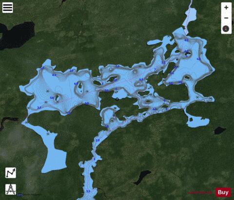 Gaal Lake depth contour Map - i-Boating App - Satellite