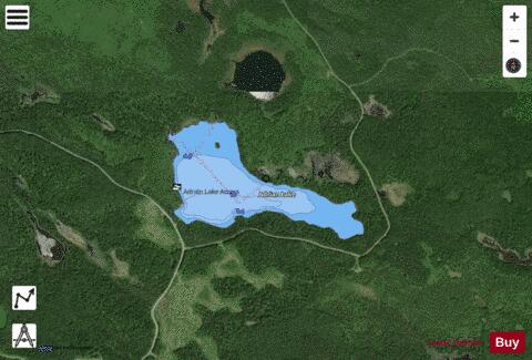 Adrian Lake depth contour Map - i-Boating App - Satellite