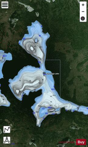 Bukemiga Lake depth contour Map - i-Boating App - Satellite