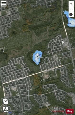 Philips Lake depth contour Map - i-Boating App - Satellite