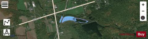 Boylens Pond depth contour Map - i-Boating App - Satellite