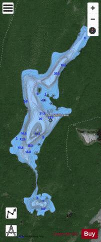 Tom Smith Lake depth contour Map - i-Boating App - Satellite