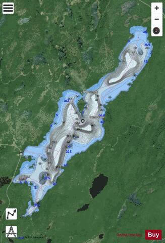 Como Lake (lac Como) depth contour Map - i-Boating App - Satellite