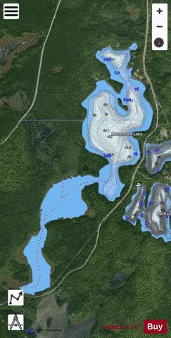 McLennan Lake depth contour Map - i-Boating App - Satellite