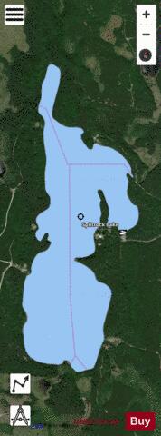Splitrock Lake depth contour Map - i-Boating App - Satellite