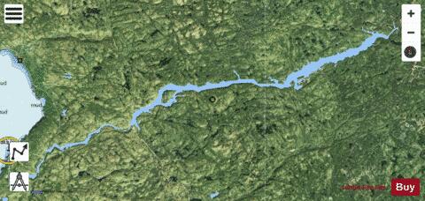 Montreal River depth contour Map - i-Boating App - Satellite