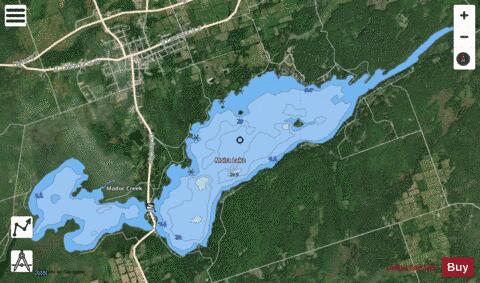 Moira Lake depth contour Map - i-Boating App - Satellite