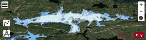 Reynar Lake depth contour Map - i-Boating App - Satellite