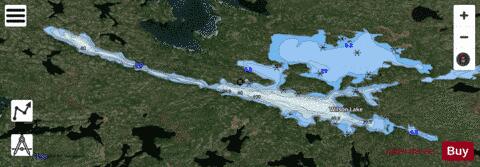 Wilson Lake depth contour Map - i-Boating App - Satellite