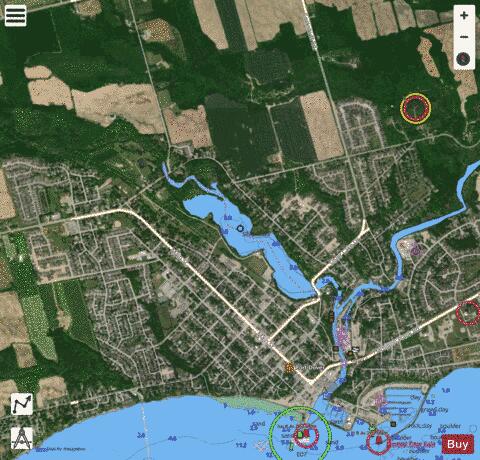 Silver Lake depth contour Map - i-Boating App - Satellite