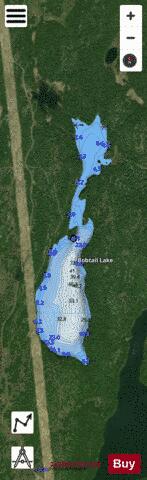 Bobtail Lake depth contour Map - i-Boating App - Satellite