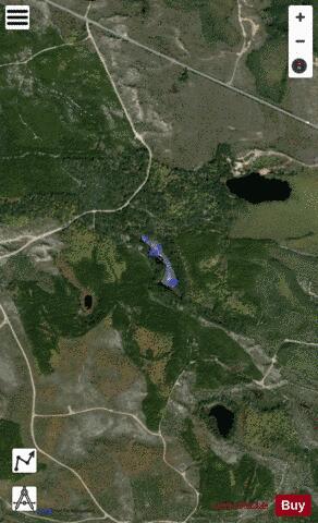 Barnes Lake depth contour Map - i-Boating App - Satellite