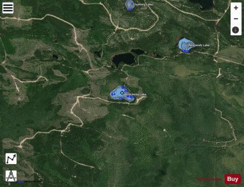 Westaway Lake depth contour Map - i-Boating App - Satellite