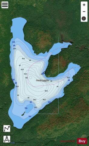 Penelope Lake depth contour Map - i-Boating App - Satellite