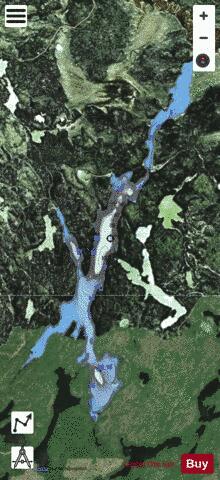 Kay Lake depth contour Map - i-Boating App - Satellite