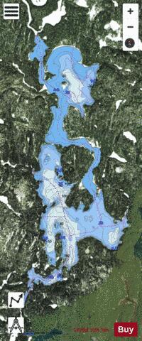 Florence Lake depth contour Map - i-Boating App - Satellite