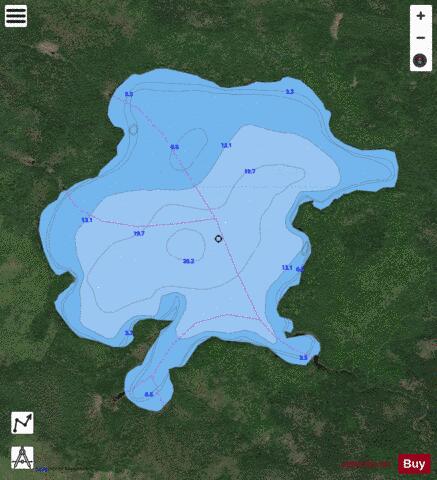 Marsh Lake depth contour Map - i-Boating App - Satellite