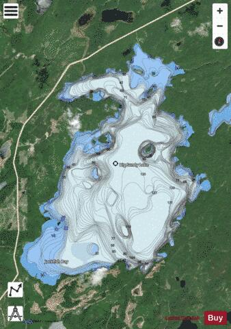 Big Sandy Lake depth contour Map - i-Boating App - Satellite