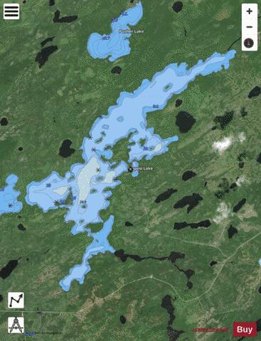 Wapesi Lake depth contour Map - i-Boating App - Satellite
