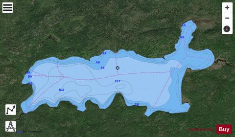 Great Portage Lake depth contour Map - i-Boating App - Satellite