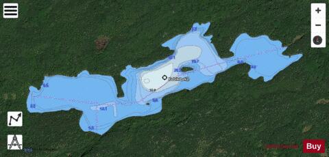 Kabik Lake depth contour Map - i-Boating App - Satellite