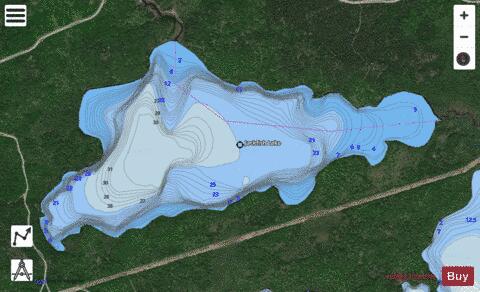 Jackfish Lake depth contour Map - i-Boating App - Satellite
