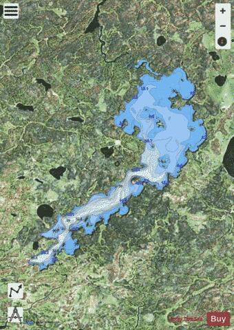 McCoy Lake depth contour Map - i-Boating App - Satellite
