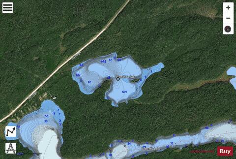 Hamilton Lake depth contour Map - i-Boating App - Satellite