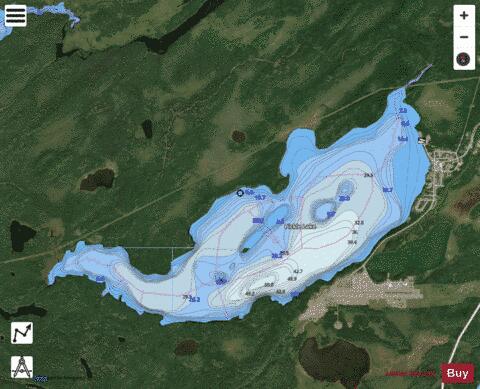 Pickle Lake depth contour Map - i-Boating App - Satellite