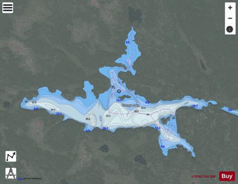 Change Lake depth contour Map - i-Boating App - Satellite