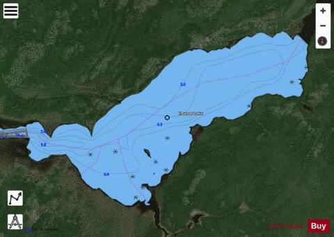 Eleanor Lake depth contour Map - i-Boating App - Satellite