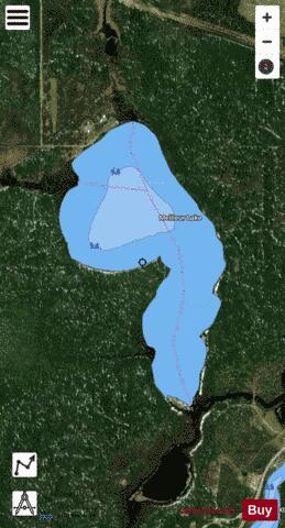 Meilleur Lake depth contour Map - i-Boating App - Satellite