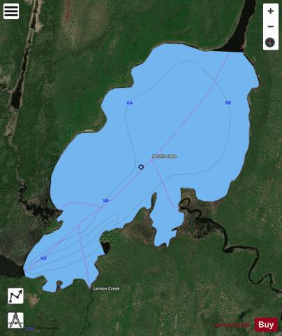 Neshin Lake depth contour Map - i-Boating App - Satellite