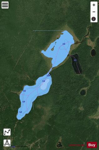 Howells Lake depth contour Map - i-Boating App - Satellite
