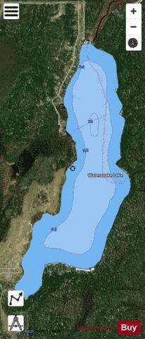 Watersnake Lake depth contour Map - i-Boating App - Satellite