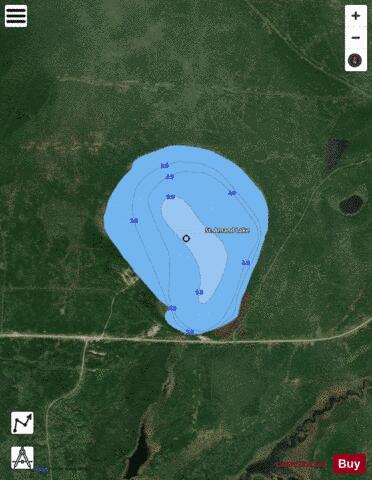 St. Amand Lake depth contour Map - i-Boating App - Satellite
